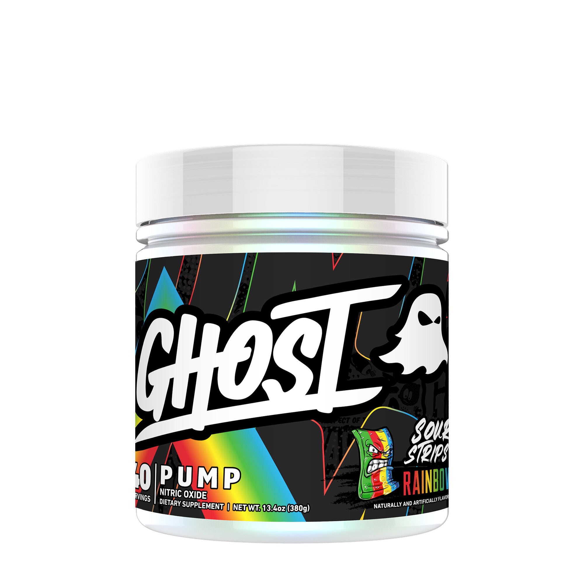 PUMP Nitric Oxide - Sour Strips Rainbow (40 Servings) Sour Strips&reg; Rainbow | GNC